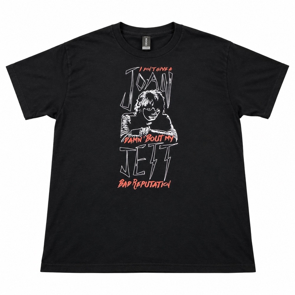Joan Jett Bad Reputation Graphic T-Shirt Black Gildan Mens XL Short Sleeve